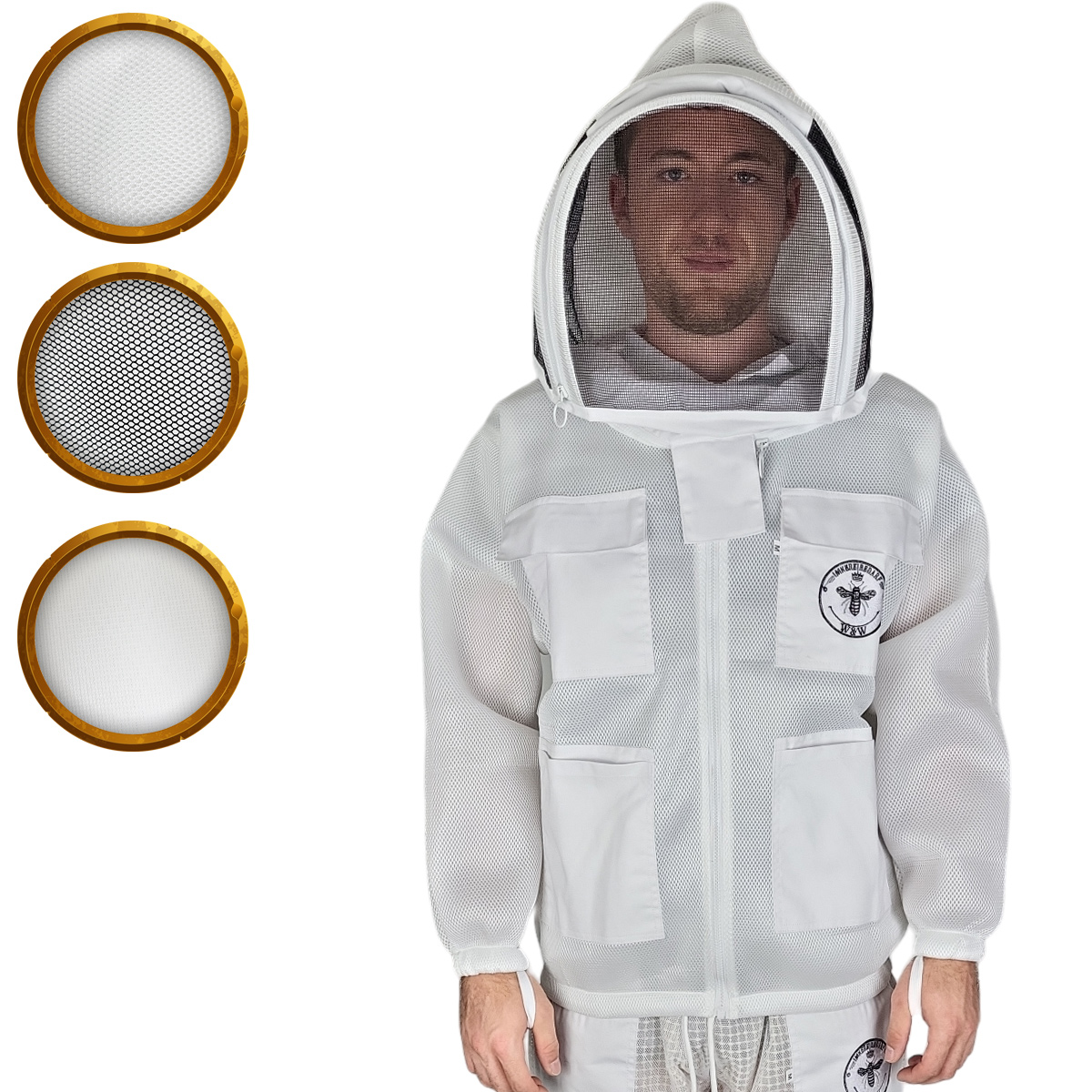 Belüftete Imkerjacke 3D-Mesh Belüftete Imkerjacke 3D-Mesh