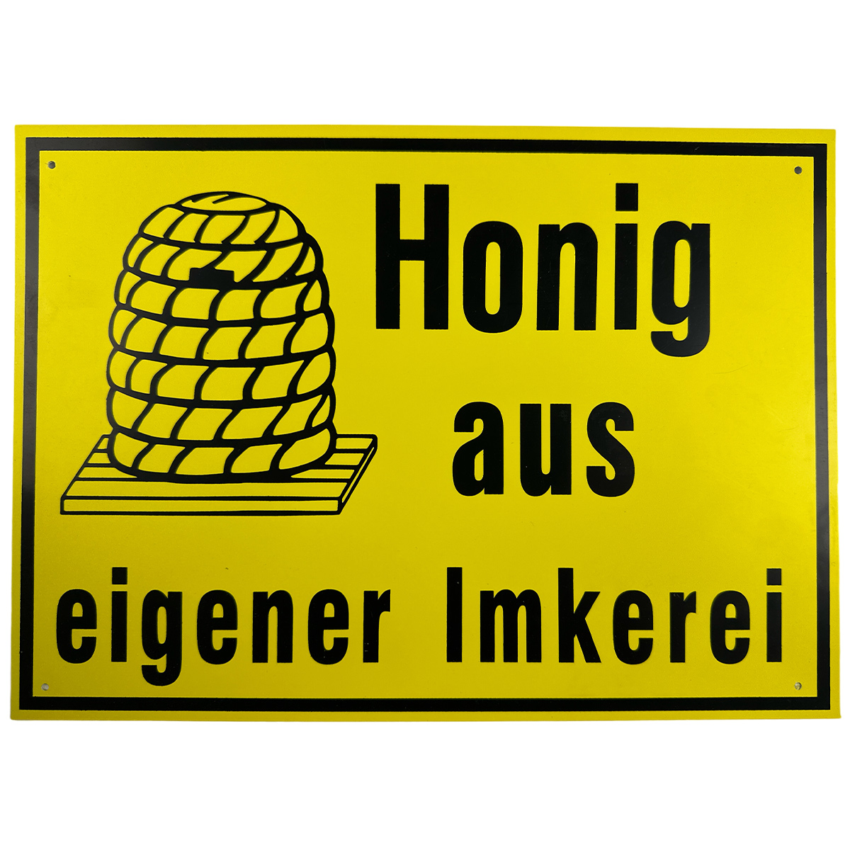 Honig-Werbeschild "Honig aus eigener Imkerei"