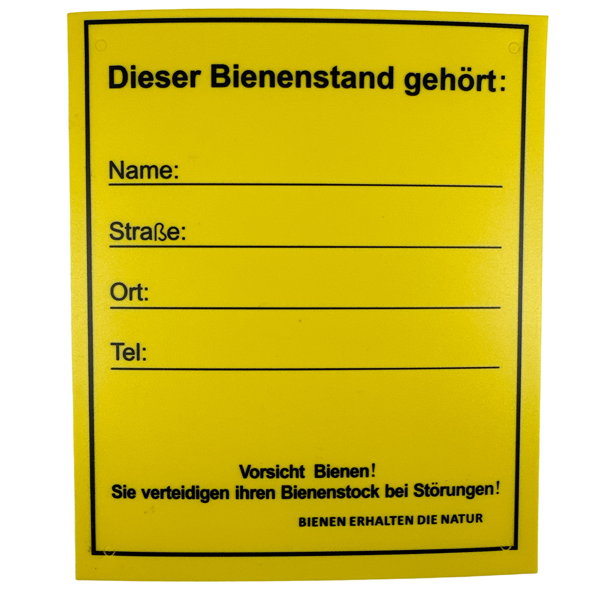Infoschild "Bienenstand" Infoschild "Bienenstand"