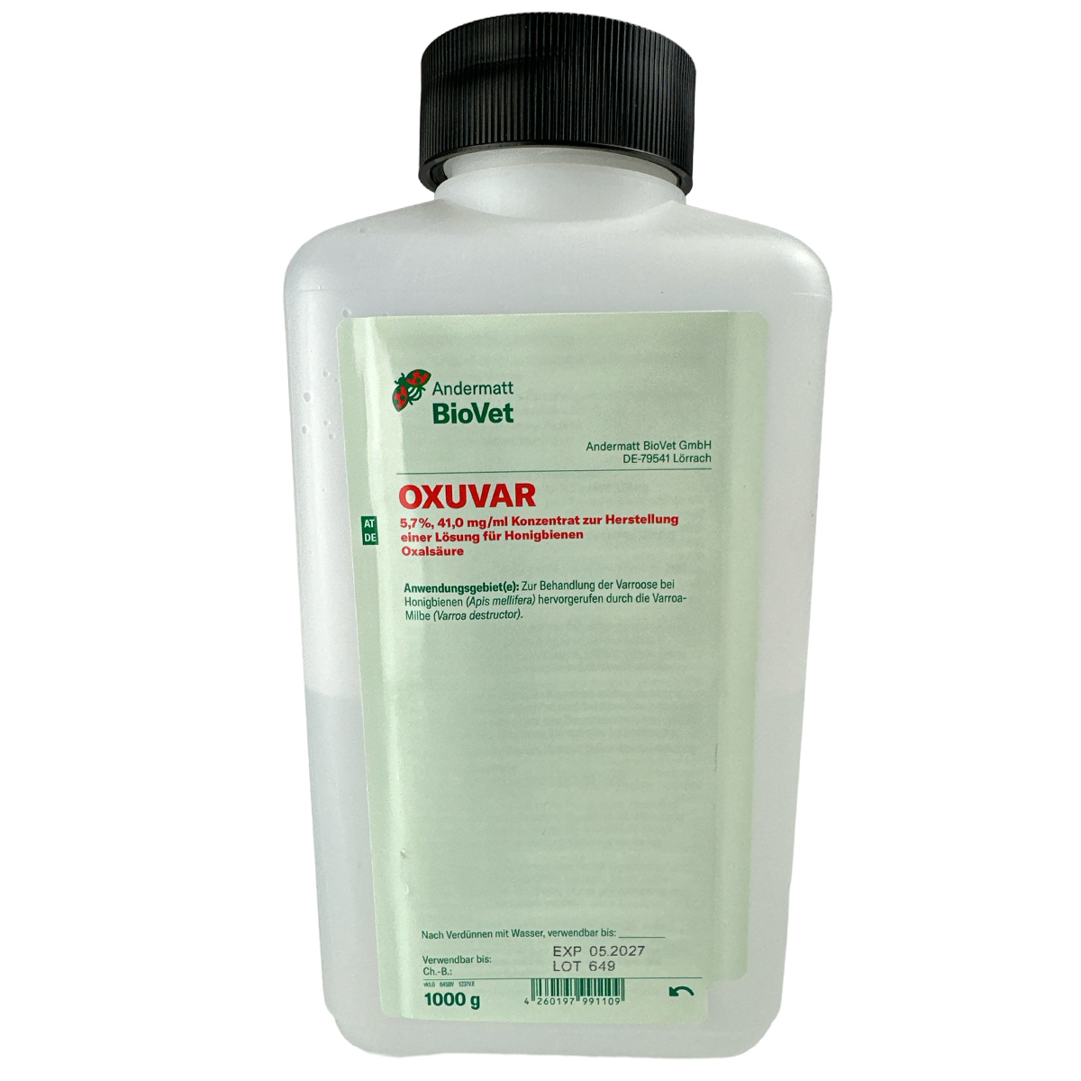 OXUVAR 5,7% ad us. vet. OXUVAR 5,7% ad us. vet.