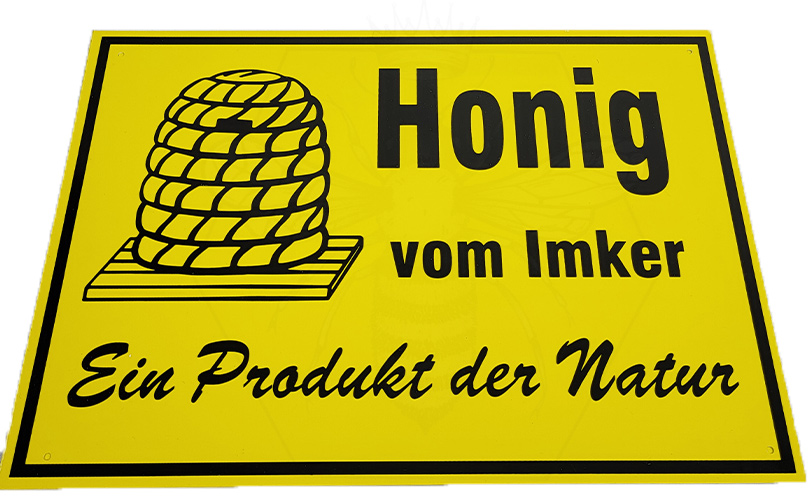 Honig-Werbeschild "Honig vom Imker" Honig-Werbeschild "Honig vom Imker"