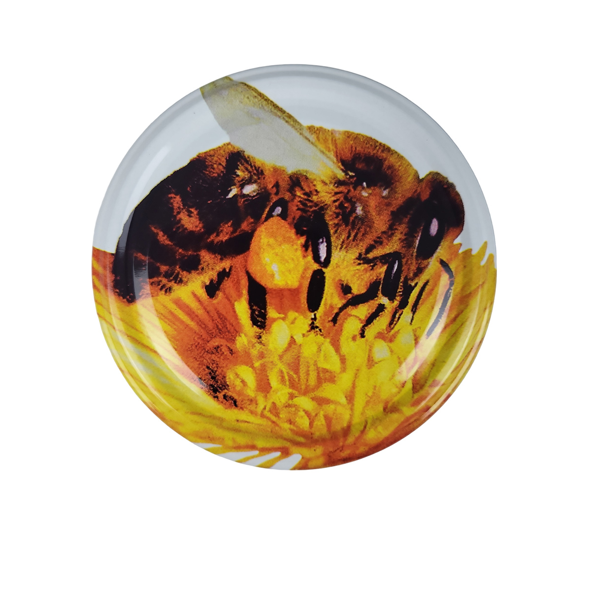 TO Rundglas Deckel mit Bienensymbol TO Rundglas Deckel mit Bienensymbol